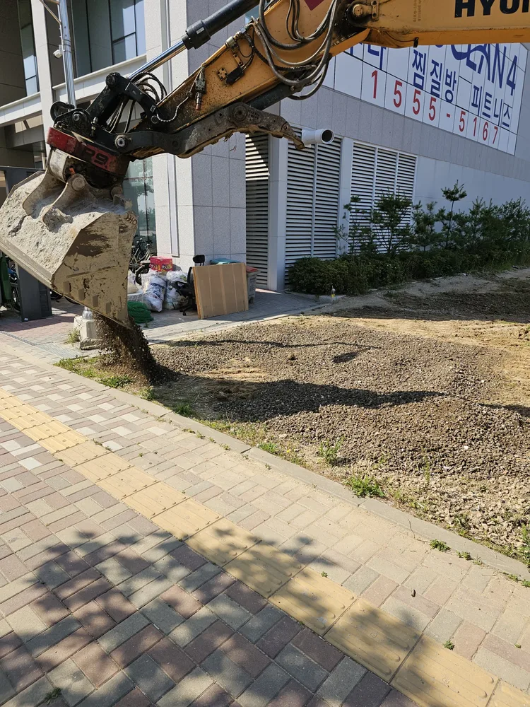 주차장 공사 순서 관련 현장 사진