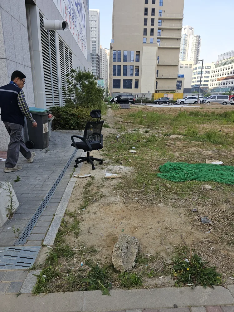 주차장 조성 공사 관련 현장 사진